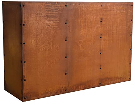 ESTEXO Hochbeet Pflanzkasten Edelrost Blumenkasten Pflanzbeet Blumenbeet Beet Stahl Pflanzkübel Blumenkübel Gartenbeet 120x40x80 cm