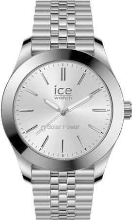 ICE-WATCH - Ice Steel Silver - Montre Argent pour Homme avec Bracelet en Metal - 023797 (Medium)