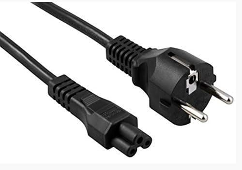 Notebook Netzkabel Schukostecke Stromkabel 1-1,5 Meter 3 polig Kleeblatt 3 Polig AC VDE Zertifiziert. Passend für HP IBM Acer Dell Lenovo Micky Maus Kabel Mickymaus (1M gerade)