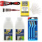Twin Pack (2x500ml) Paint Stripper Wood & Paint Stripper Metal – Complete Paint Remover for Wood & Paint Remover for Metal Kit with Scraper, Gloves, Wire Brushes, Dust Sheets & Brush – Varnish Remover