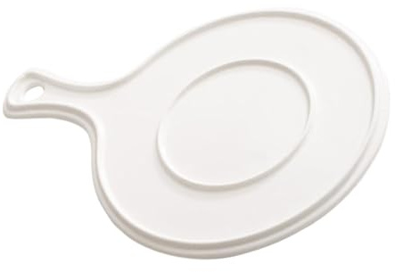 Hemobllo Plat à Pizza Céramique Plateau de Cuisson Résistant Four et Micro-ondes Ustensile Polyvalent pour Pizza Desserts et Salades Design Simple et Pratique pour Cuisine Occidentale