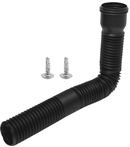 MospdyGear ​Universal Fallrohr-Verlängerung bis 150cm, flexibel & ausziehbar, für Haus, Garage, Regentonne, einfach an 80/100mm Fallrohre montierbar (1 pcs)