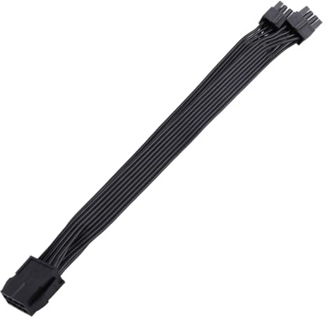 Zajop Fuente de alimentación para tarjeta gráfica, 8 pines hembra a 2 cables de expansión macho de 8 pines a 2 adaptadores de corriente divisores 8P 1 a 2