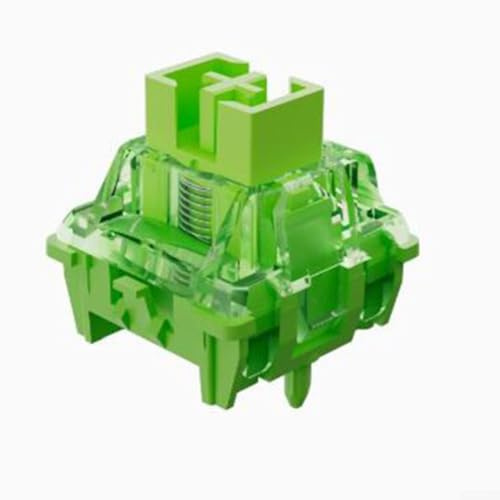 GLFLOW Interruptores magnéticos lineales del teclado del dragón verde para los teclados del juego, vida útil del ciclo del 100M, viaje de 3.5m m