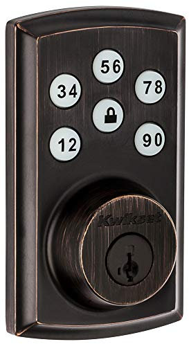 Kwikset 98880-005 SmartCode 888 Smart Lock Touchpad Electronic Deadbolt Door Lock with Z-Wave Plus Featuring SmartKey Security in Venetian Bronze