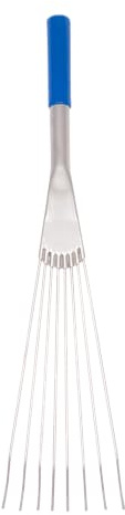 Red Gorilla Big Tidee Rake 50cm Lightweight Short Steel Hand Rake Plastic Grip for Stable Chores Mucking Out Bedding or Garden Use (Blue)