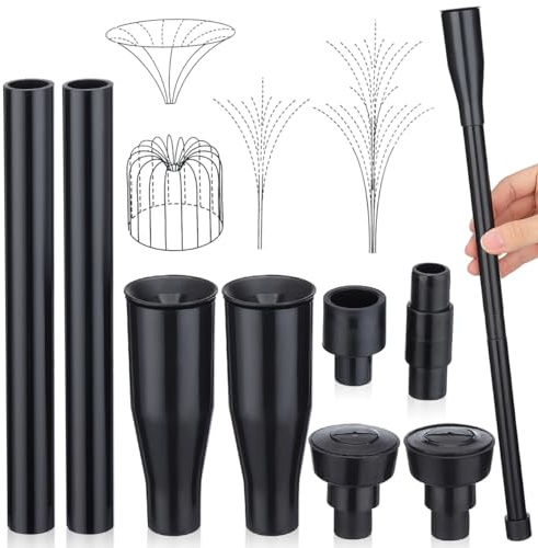 Yardwe 8-Teiliges BrunnendüSe Pilz DüSenset FüR Springbrunnenpumpe Teichbrunnenkopf Und Wasserbrunnenkopf FüR Teich Aquarium Fischbecken Gartenbrunnen Und Pool
