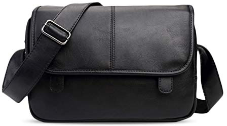FANDARE Neu Umhängetasche Herren Schultertasche PU Männerhandtasche Laptoptasche Messenger Bag Arbeitstaschen Businesstasche Ordner Arbeit Reise Sport Schulranzen Kuriertasche Collegetasche