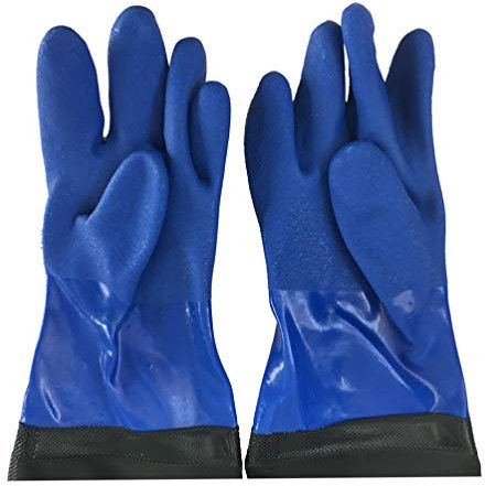 EXCEART 1paire Industriels Pvc Épaissis Résistants à Huile Et Aux Acides Étanches Pour Nettoyage Et Jardinage
