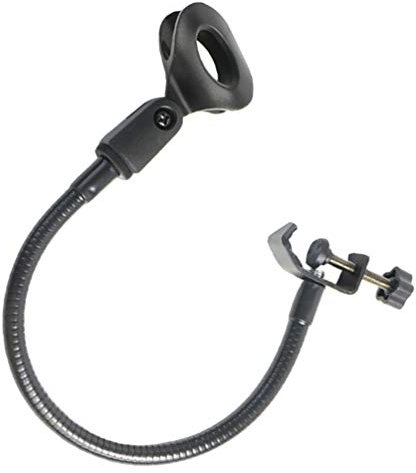 EXCEART Support de Microphone avec Pince Col de Cygne Support de Microphone avec Clip de Micro pour Équipement de Diffusion en Direct de de Radiodiffusion
