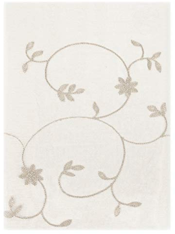 emmevi Tende Finestre Porta Interno Coppia 2 Pz Semitrasparente Fiori MOD.Tenda Decò 1CONF 60X150 Tortora