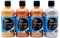 MONT MARTE Lot de 4 peintures acryliques métallisées de 500 ml, finition semi-mate, 12 couleurs vives, convient pour toile, bois, tissu, cuir, carton, papier, MDF et travaux manuels