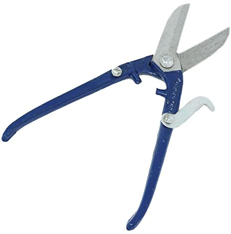 Dapetz ® Thin Sheet Metal Mesh Tin Snip 12 Straight Cutting Shear Cutter Scissor Plastic Professional Continuous Operation, Straight Cut, Made of Steel, for Metal Sheets Cutting.
