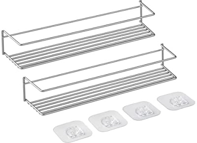 Metaltex 364646000 paprika 1 kryddhylla set 2 stycken med U-fixering, 32 x 8 x 5 cm
