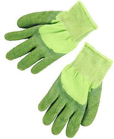 Kisangel 1paar Junge Mädchen Schutzhandschuhe Für Gartenarbeit Verschleißfest Leicht Für Outdoor-aktivitäten Wie Krabbenfangen Und Bauen Grüner Ergonomisches Design Für Maximalen