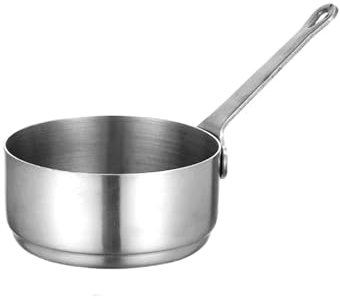 Gravy Bowl Classic Gravy Boat and Quality Sauce Boat Stylish Large Gravy Boat with Metal Base for Restaurant Thanksgiving Halloween Dripless Lip Spout (Color : Silver, Size : 4.2 oz)