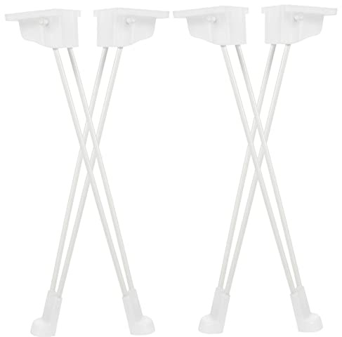 WOONEKY Hairpin Table Legs Metal Folding Furniture Legs Non-slip Iron Desk Supports 30cm Height Set of 4 for Outdoor Camping and Small Tables
