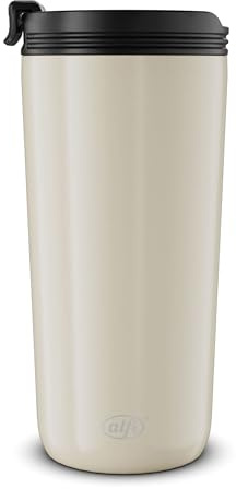alfi ISO COFFEE MUG, beige, Isolier-Trinkbecher 0,40 l, Kaffeebecher to go, spülmaschinenfest, BPA-frei, hält 4h heiß und 8h kalt, Becher für unterwegs