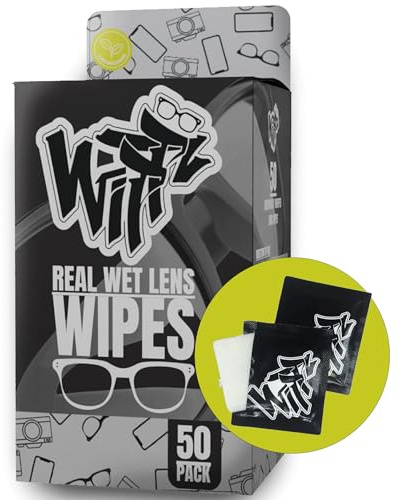 WiPPZ® Lens & Screens Wipes - Pack Individually Wrapped Biodegradable wipes, Eco-Friendly, for Glasses, Sunglasses, Laptop Screens and Camera Lenses (50 Wipes Count)