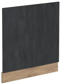 Vicco Panel Frontal R-Line, Hormigón Negro, 60 cm