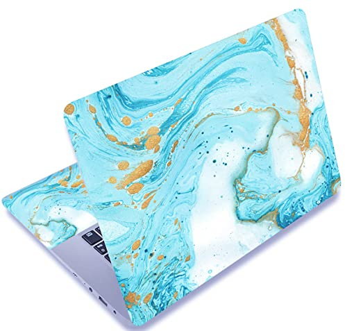 Mibbxea 15-15,6 Zoll Laptop Skin Sticker, Wiederverwendbare Vinyl Aufkleber Film Abdeckung für 13 13,3 14 15,4 Zoll Laptops & Netbooks, Dekorative, Kratzfest, Staubdicht, Wasserdicht (001 Ozean)