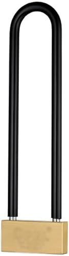 Cadenas en U pour extérieur, Salle de Sport, Placard, portails de clôture, conteneur d'expédition, Garage, entrepôt avec 4 clés, Protection antivol Noire