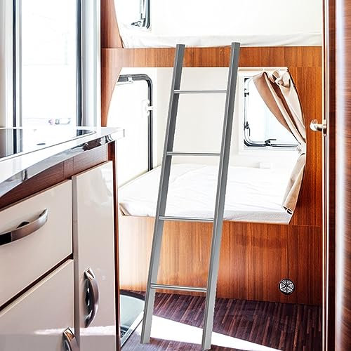 SZITW Échelles superposées pour Camping-Cars, échelles de lit intérieures Peu encombrantes avec Crochets et Coussinets en Caoutchouc, échelle Amovible idéale pour Les caravanes de Voyage H H