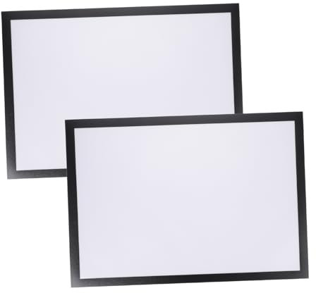 Abaodam 2 Sätze Magnetischer Fotorahmen hängend Magnetische Bilderrahmen für den Kühlschrank Magnetrahmen für Bilder Magnetbilderrahmen für den Kühlschrank Plastik Black