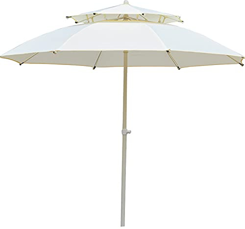 Φ2.5m / 8,2ft surdimensionné, parasole extérieur, Soleil, de Plage, Parasol Double Haut, Parapluie du, balcons en terrasse à Usage Commercial résidentiel