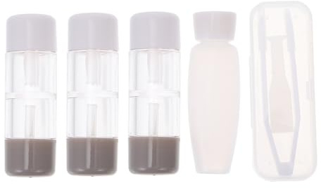 HONITANO 3piezas Estuche para Gafas Transparente Soporte para Lentes y Contenedor De Almacenamiento para Lentes para Uso Diario