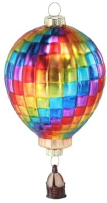 MIKONI Weihnachtskugeln Christbaumkugel aus Glas Christbaumschmuck Figuren Mundgeblasen Weihnachtsbaumkugeln (Luftballon)