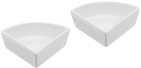 Gatuida 2 Pièces Bol Céramique pour Hamster et Cochon Coupelle Résistante Anti-Renversement Facile à Nettoyer Adaptée Aux Aliments Secs et Frais Poids pour Petits Rongeurs