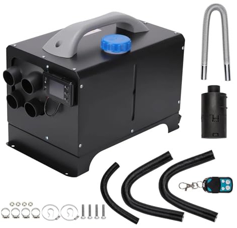 SLAHAJ Riscaldatore da Parcheggio Diesel 12V 24V Riscaldatore per Auto E Casa Adatto per Auto, Camion, Riscaldamento dell'Aria del Carburante del Veicolo