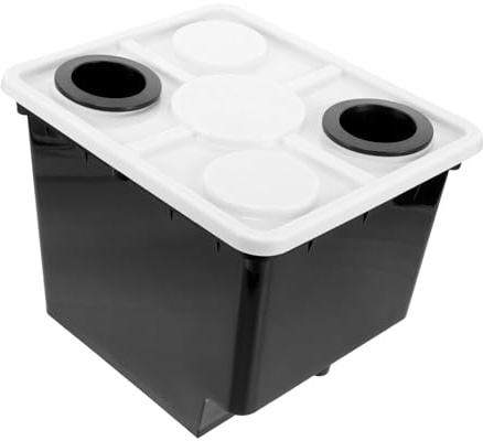 DIYEAH Cubos Plástico para Cultivo Hidropónico Invernadero Plantas Frutas y Verduras Semillero Soilless con Dos y Cesta Estable y Fácil de Usar para Huerto Casa