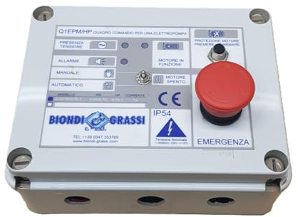 Quadro di comando 220V per elettropompa compatibilr con Biondi e Grassi