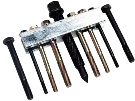 Yulokdwi Extracteur De Poulie De Vilbrequin,Robuste Et Réglable | Extracteur De Volant Moteur - pour Camion SUV Berline Véhicule Automobile Pompe À Eau AC Engrenage Frein Roulement