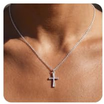 Maxcate Kreuz Kette Silber 925 Damen Anhänger kette | Elegante Silberkette Damen 925 mit Anhänger Kommunion Geschenke für Frauen Freundin Beste Freundin 40/45/50/55 CM