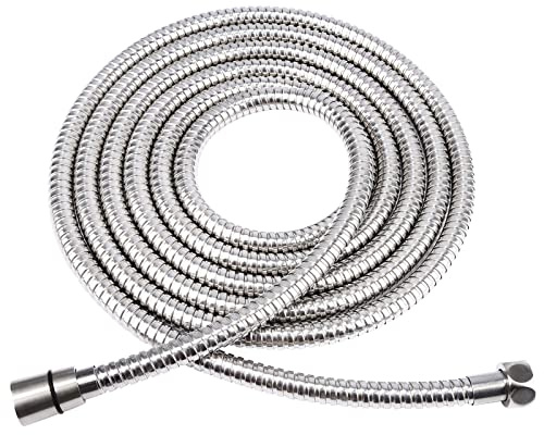 HOMEIDEAS 3.56M/140inch Brauseschlauch 304 Edelstahl extra langer Duschschlauch Ersatz Handbrause Schlauch Verlängerung