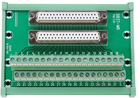 YWBL-WH Morsettiera DB37-M6 Doppia Femmina Montaggio DIN per Interfaccia Elettronica Industriale e Automazione