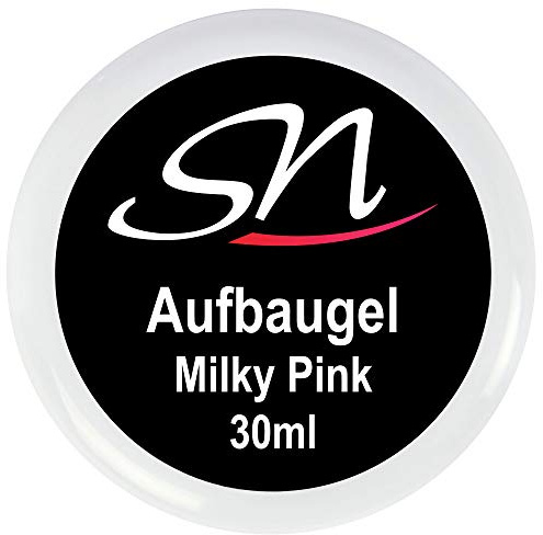 SN Aufbaugel milchig pink rose für Nägel Babyboomer Builder Gel milky rosa UV Gel Nagelgel 30ml