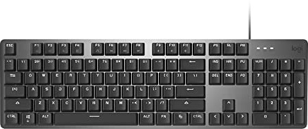 Logitech K845 Mechanical Illuminated USB Keyboard - Aluminum, Black