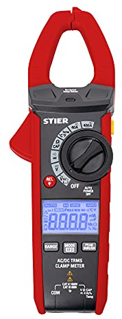 STIER Digitale Stromzange AC/DC, 1000V, 400A, 40MΩ, 100kHz, hohe Genauigkeit, erreicht auch Engstellen