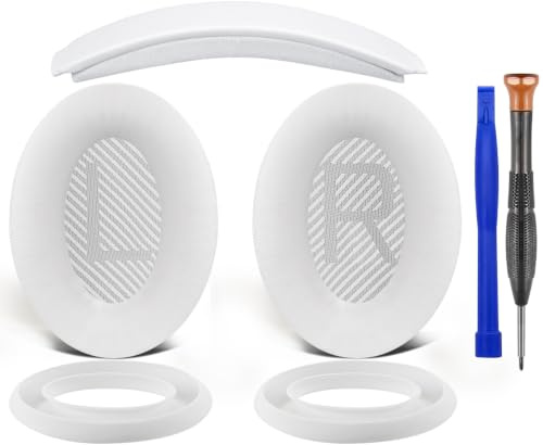 SOULWIT Ersatz Ohrpolster + Weiche Silikon-SchutzhüLle Tasche Kombination für Bose QuietComfort 35 (QC35) und Quiet Comfort 35 II (QC35 II), QC45 Over-Ear Kopfhörern