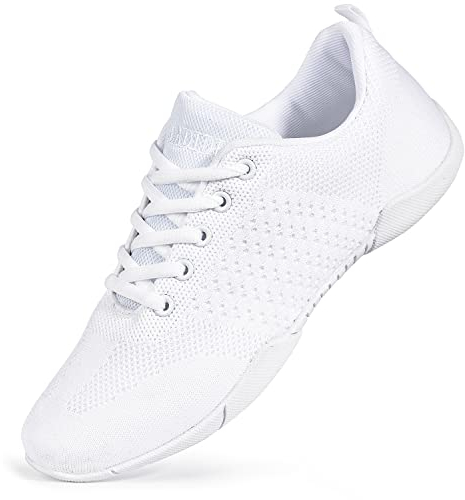 CADIDL Cheer Shoes Women White Cheerleading Shoes for Girls & Youth 6 (M) US