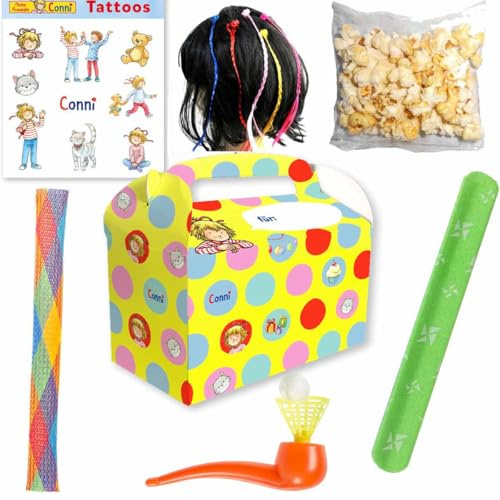 Gefüllte Wundertütenbox * Meine Freundin Conni * // Kindergeburtstag Meine Freundin Conni Mitgebsel // Wundertüte Mädchen