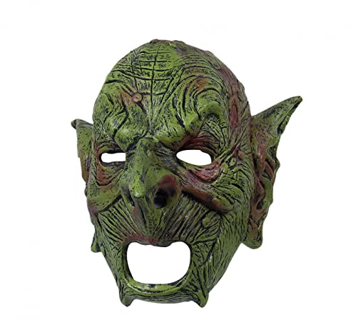 Miyabitors cosplay mask trollmask ond munk mask läskig tomte mask halloween kostym hjälm rekvisita