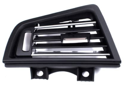 Viviance LHD RHD vorne Mitte links rechts hinten Conditioner schwarz und verchromt Lüftungsgitter Auslassblende kompatibel mit BMW F10 F11 F18 2010-2016 - LHD Black With Chrome Left