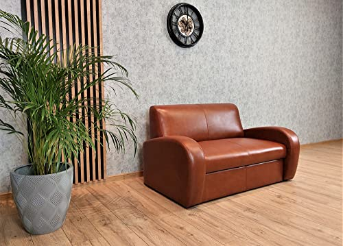 Quattro Meble Echtleder 2 er Sofa Mediolan FS Breite 144cm mit Schlaffunktion Ledersofa Leder Couch Farbauswahl !