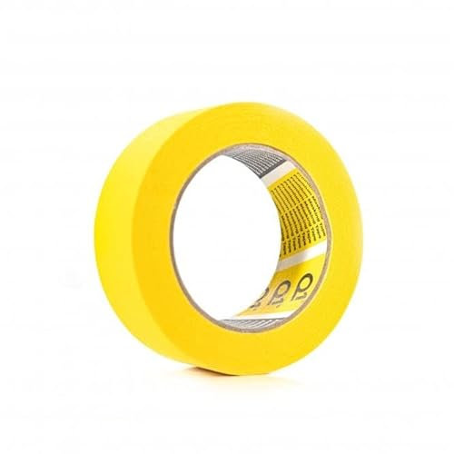 Graff-City Multipack Q1 Painters Yellow Masking Tape Rolls For Painting & Decorating Premium Tape Car Body Spray Sharp Lines Adhesive & 110°C Temperature Resistance (36mm x 50m (6 Rolls))