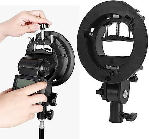 S-Typ-Halterung für -Halterung, Softbox-Snoot, Beauty Dish-Reflektorschirm, Leicht und Klein, Exquisite Verarbeitung